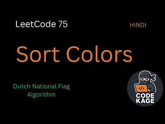LeetCode 75 | Sort Colors | GFG | Sort 0s, 1s and 2s | Dutch National Flag Algorithm | Java