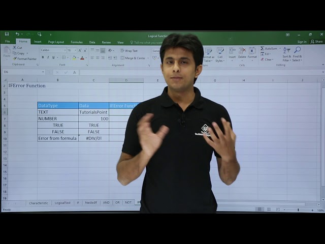 MS Excel - Not and If Error