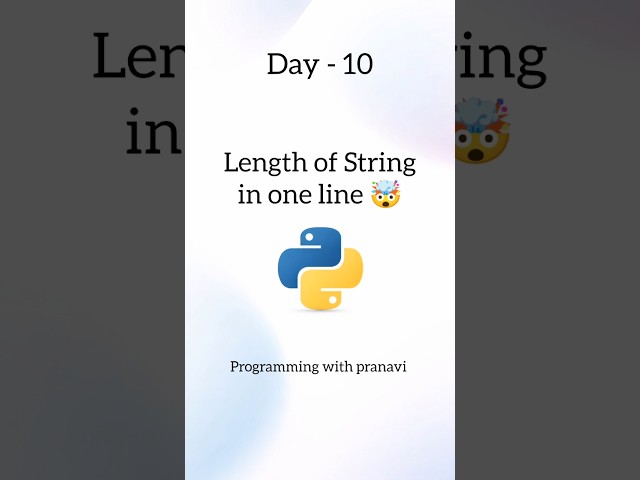 Length of String in one line 🤯😳#shrots#trending_shorts_on_youtube#viral#shortfeed#python