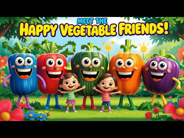 Meet the Happy Vegetable Friends! | Fun Kids’ Veggie Introductions