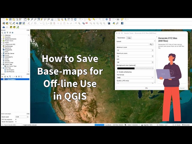 How to Save a Basemap for Offline Use as MBTiles in QGIS | Create Offline Maps for QField