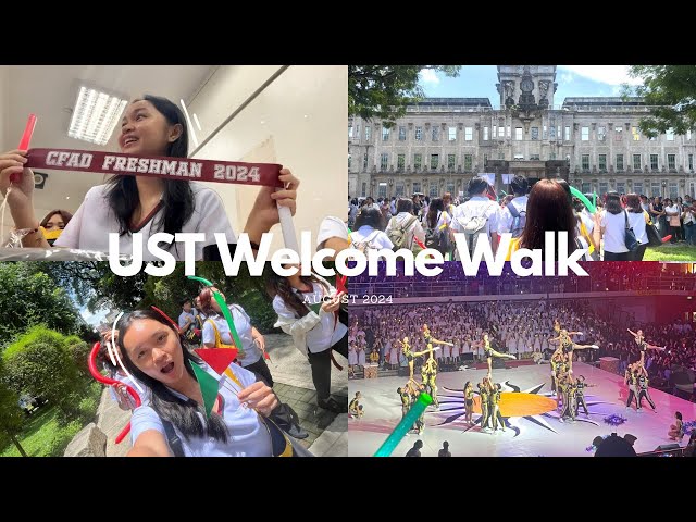 college diaries ep.4✨: UST Welcome Walk!!🐯💛 + GO USTE GO USTE🥁