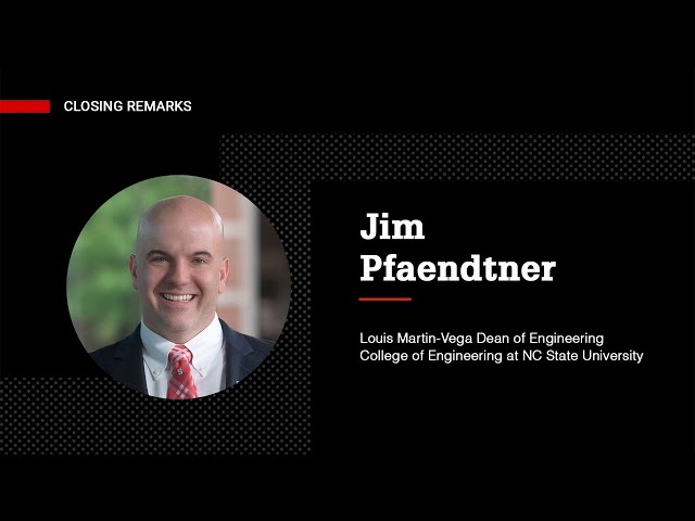 Dean Jim Pfaendtner closing remarks – 2024 Applied AI in Engineering and Computer Science Symposium