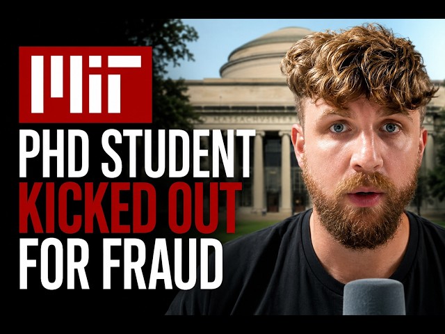 MIT Econ PhD Student Kicked Out for Massive Fraud
