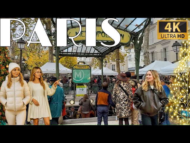 [🇫🇷Paris France 4K 120FPS Walking Tour] Paris Early Winter Walk 11/NOVEMBER/2025