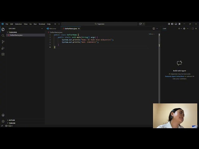 Demonstrasi Eksekusi Program Java (VS Code & Windows)