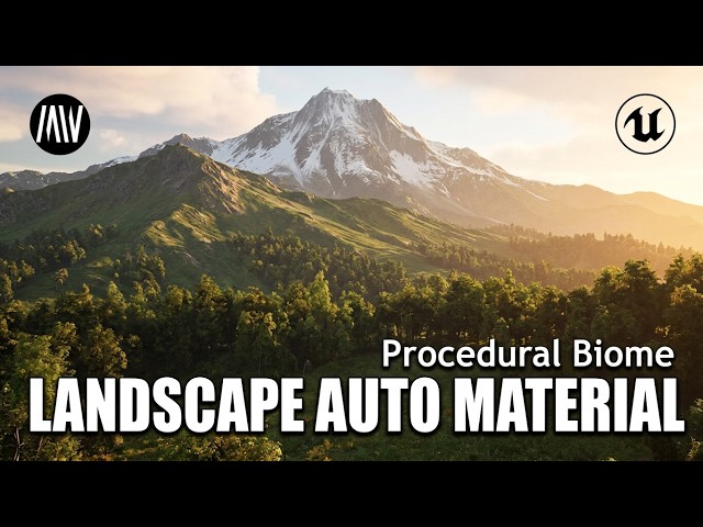 Unreal Engine 5 - ¡GRATIS! Material de paisaje automático #unrealengine #UE5 #gamedev