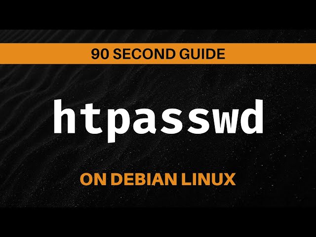 How to Use htpasswd to Add Login to Nginx - Debian Linux