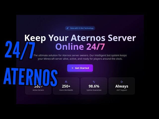 Minecraft Aternos 24/7 server FOR FREE | Aternos.lol V2 update