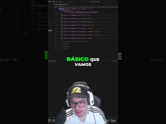 Descubriendo Elementos en Cypress  ¡Hazlo Fácil! #cypress #javascript #testing