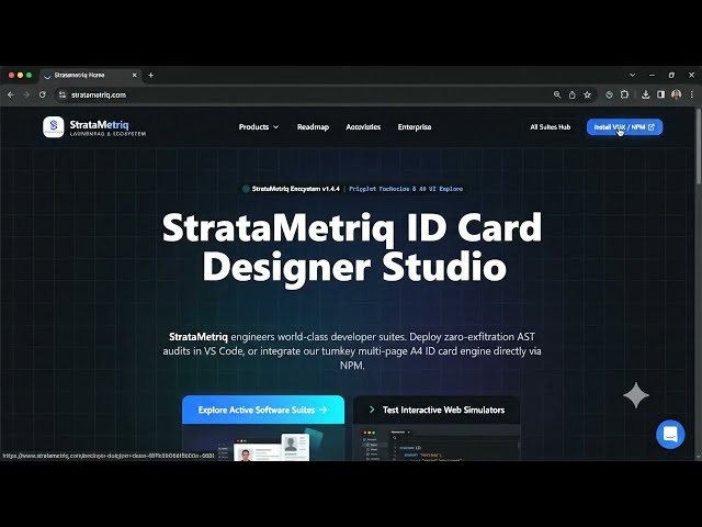 Stratametriq || id-card-designer || #fullstackdevelopment #idcarddesign #stratamateriq.com