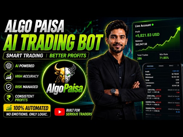 Live Gold Trading Bot Results | AI Powered Automated Trading | AlgoPaisa