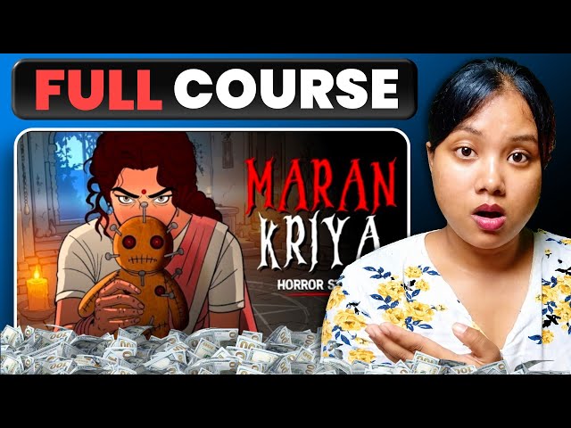 How to Make Viral Horror Animation Videos with FREE AI Tools (Full Course)🤑
