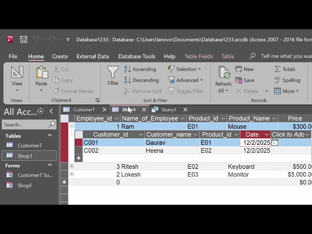 Ms Access INNER JOIN Explained Fetch Data from Multiple table⁨@COMPUTEREXCELSOLUTION⁩ #access
