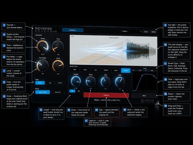 Reverse Reverb by BIXLAB — Full Walkthrough (Install, Every Control, First Swell)