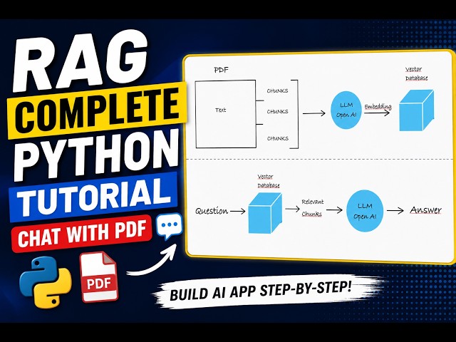RAG Complete Python Tutorial | Build a Chat with PDF App Using AI