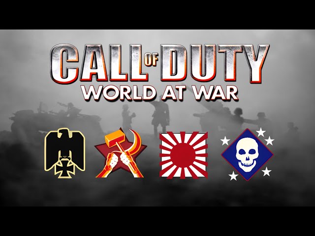 Call of Duty: World At War - All Spawn, Victory, Defeat Themes with Announcers