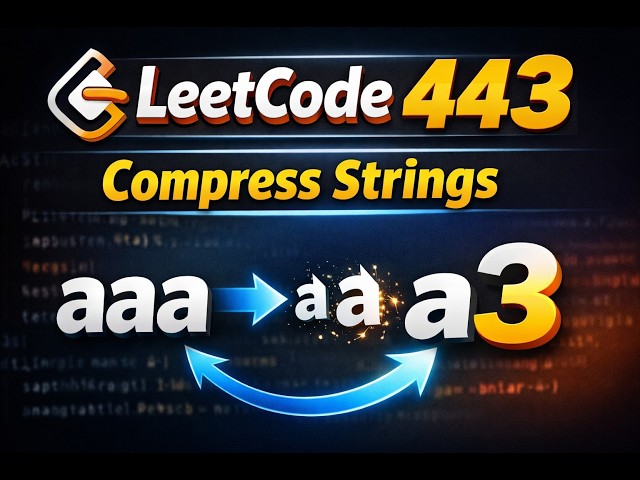 LeetCode 443 Explained | String Compression In-Place (O(1) Space!)