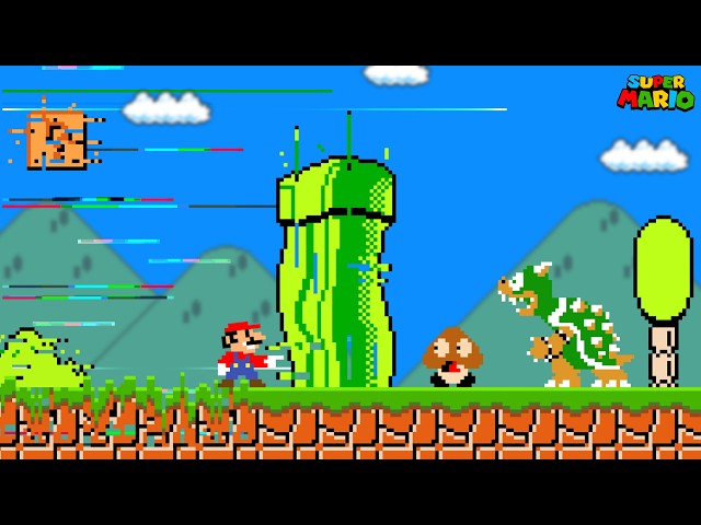What If Mario Turns Everything He Touches Into GLITCHES?