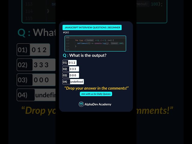 JavaScript Interview questions#02  #javascript #webdevelopment #alphadevacademy #sinhalatech #react