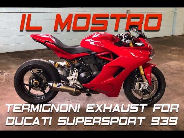 Termignoni DESTROYS Stock exhaust on Ducati Supersport 939