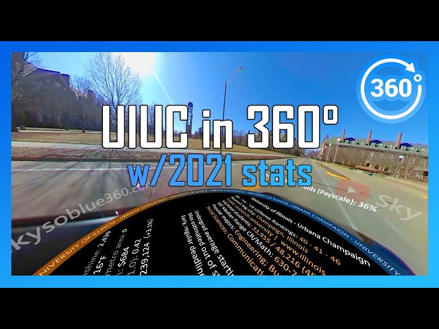 [2021] UIUC in 360° - driving campus tour