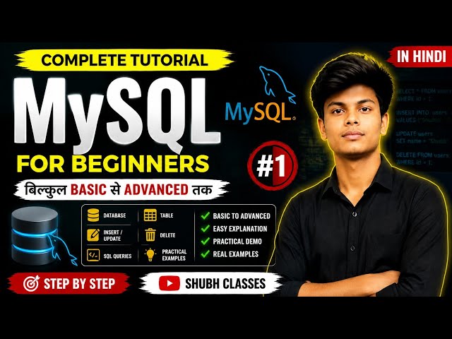 MySQL Complete Tutorial in Hindi | MySQL for Beginners | Database Full Course #1