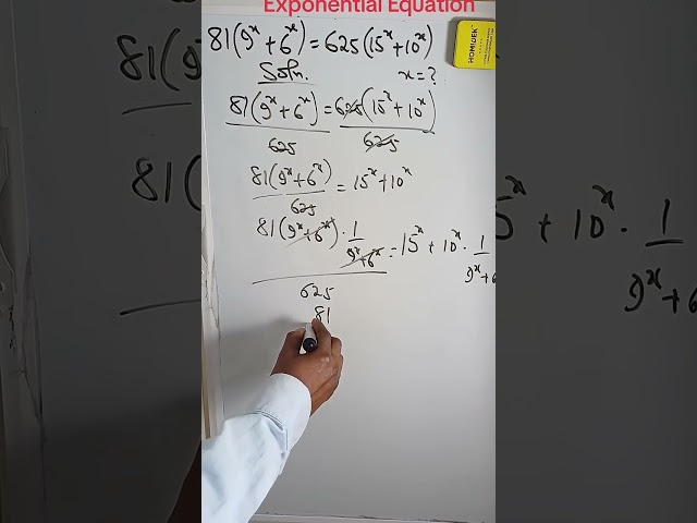 problem Solving on Exponential Equations #exponentialequation