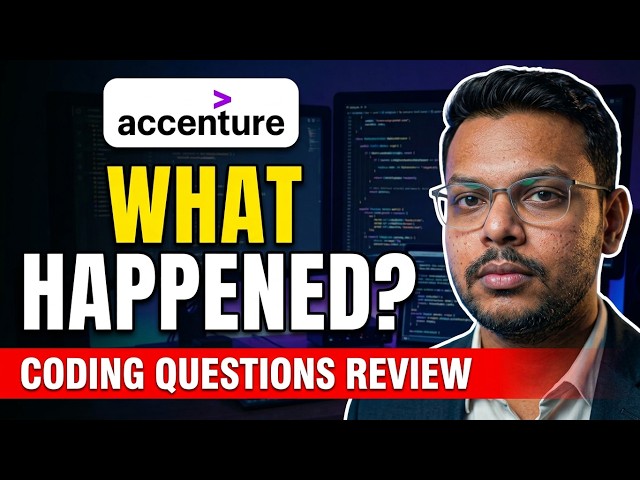 What Really Happened in Yesterday's Accenture Exam? | Accenture Today's Exam Analysis | Coding Qu...