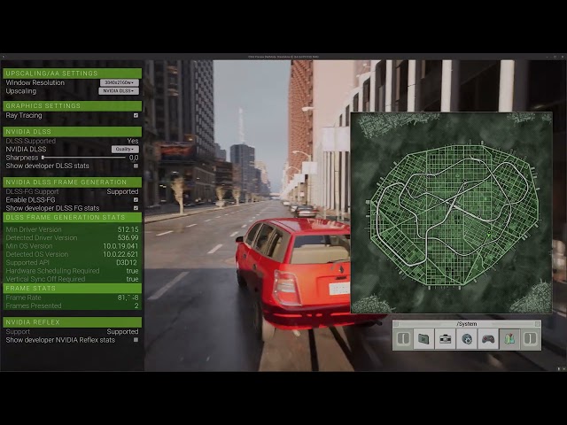 Unreal Engine 5.3 - Testing City Sample with NVIDIA DLSS 3.5 (with Raytracing) (Part 2) - 4K