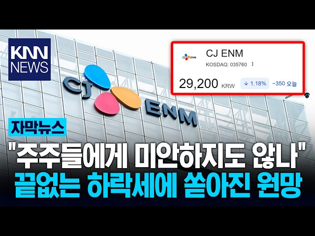 "Feels Like I'll Be Holding This Forever": How Far Will CJ ENM's Stock Fall? / KNN