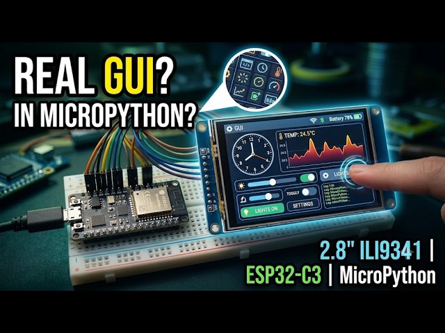 Can MicroPython Create a Real GUI? ESP32-C3 TFT Demo (Part 1)