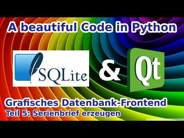 Python Tutorial (German), Graphical Database Frontend, Part 5: Creating a Mail Merge