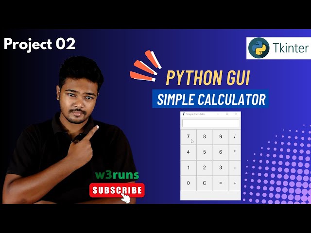 🔢 Build a Simple Calculator with Python Tkinter GUI | Step-by-Step Tutorial