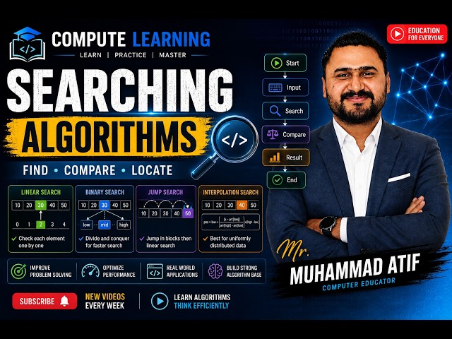 Searching algorithm | Linear Search & Binary Search | Data Structure @mr_atiif