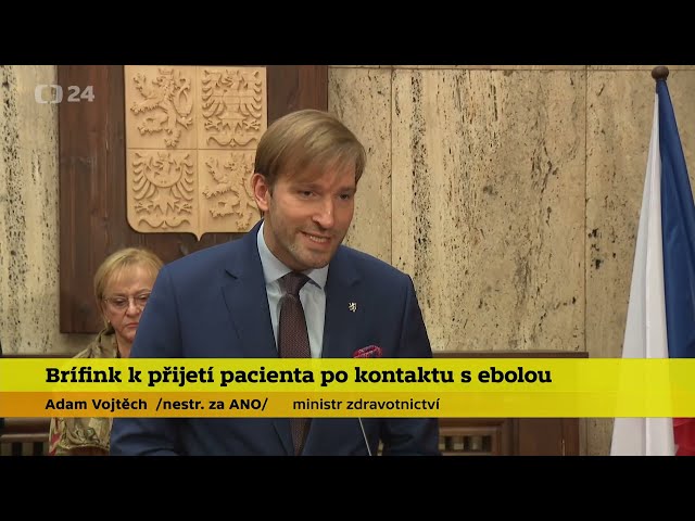 Brífink k přijetí pacienta po kontaktu s ebolou, 20. 5. 2026