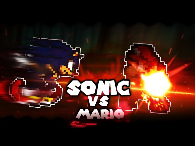 Sonic vs Mario  - Sprite Animation (Animated by Your Too Slow)
