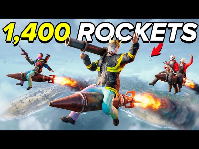 We shot 1400 rockets in 4 days as a 45,000 hour quad... (Rust Movie)