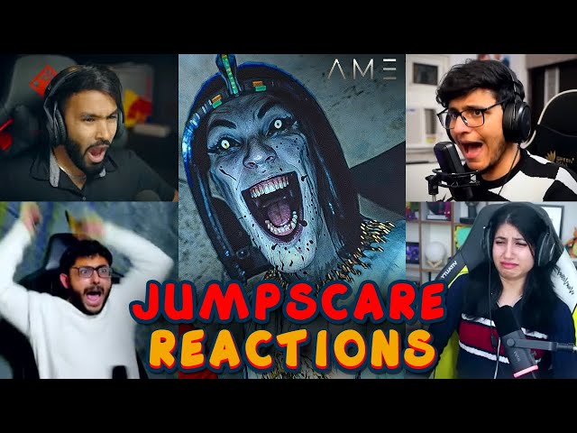 Indian Gamers AMENTI JUMPSCARES SCARY & FUNNY🤣 MOMENTS | Techno Gamerz, Carryminati