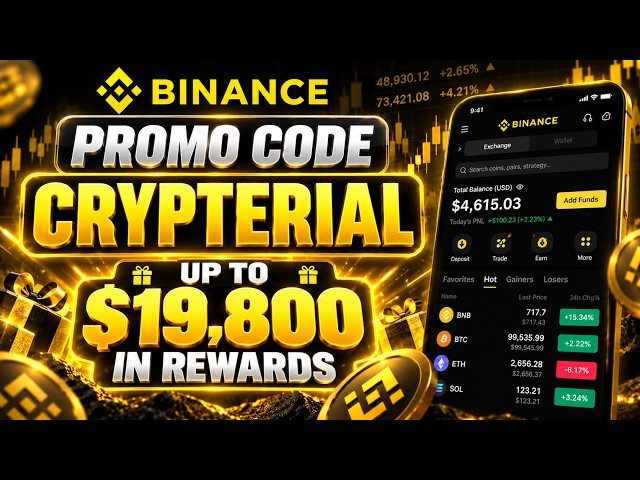 Binance Promo Code "CRYPTERIAL" | Activate Bonus Code & Redeem Vouchers and get up to $19800 money