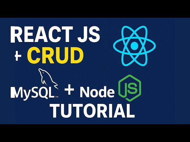 React JS CRUD + MySQL + Node.js Express APIs | Full Stack App Tutorial (Step by Step)