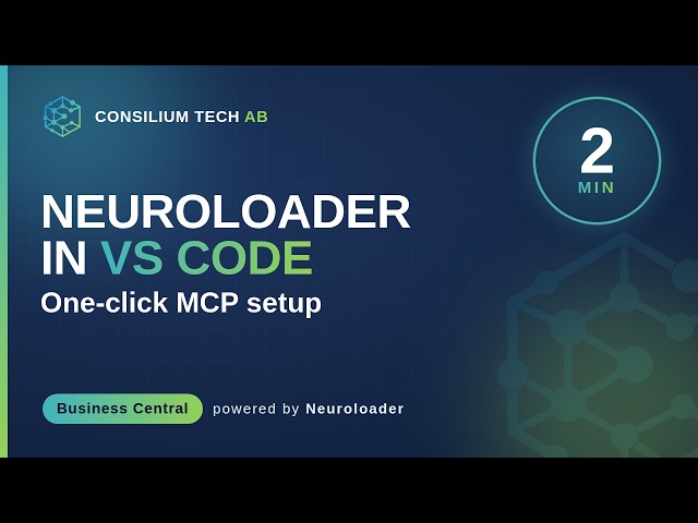 Add Neuroloader to Visual Studio Code in minutes..