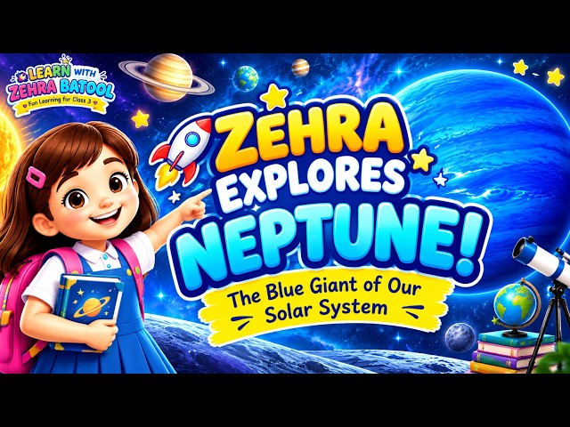 Zehra Explores Neptune! | The Blue Giant of Our Solar System