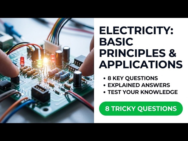 Mastering Electricity Basic Principles and Applications with 8 Questions and Clear Explained Answers