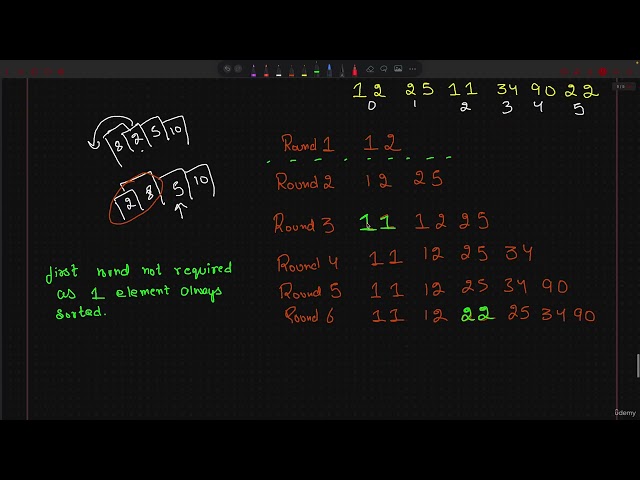 033 - Insertion Sort Discussion and Visualization