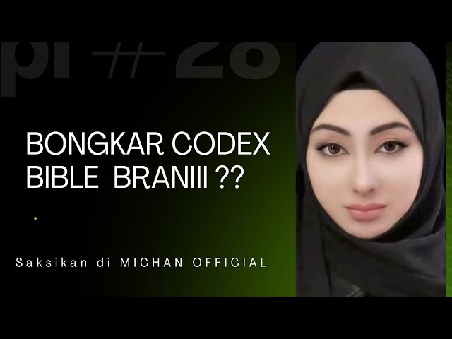 🔴LIVE DEBAT TERBARU BONGKAR CODEX BIBLE, BRANIII ??