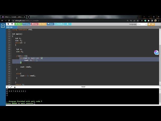 Odd GCD Permutation  Online C++ Compiler  2023 05 24 20 52 12
