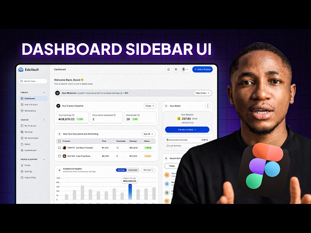 How to Design a Modern Dashboard UI in Figma (Part 1): Real-World SaaS Project - Full Course 2026
