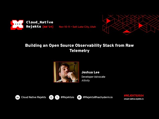 Building an Open Source Observability Stack from Raw Telemetry