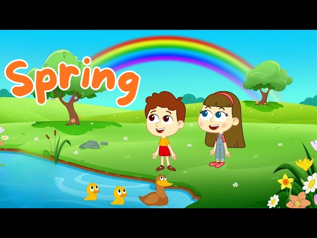 I Love Spring Song | Cartoon song about Spring | Funny Frog